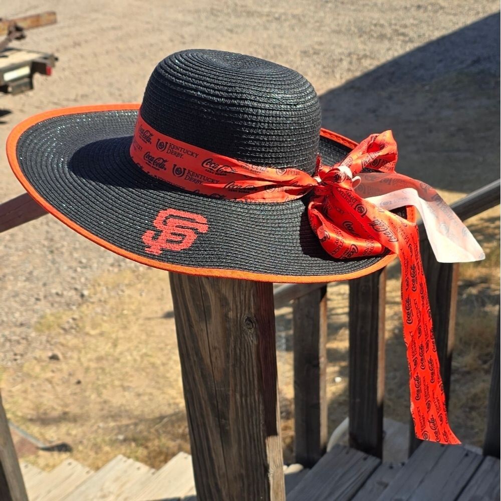 Coca Cola Kentucky Derby Hat Wide Brim Hat with coca cola  logo